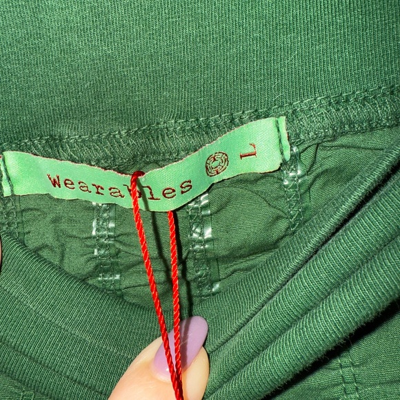 XCVI Olive Ruched Mini Skirt - Picture 4 of 4